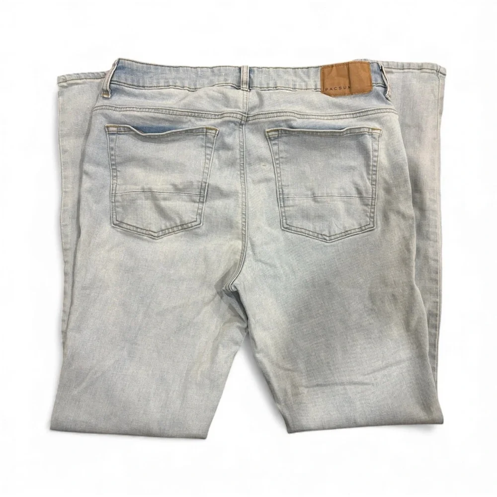 PacSun Light Blue Men's Skinny Jeans - Picture 2 of 6
